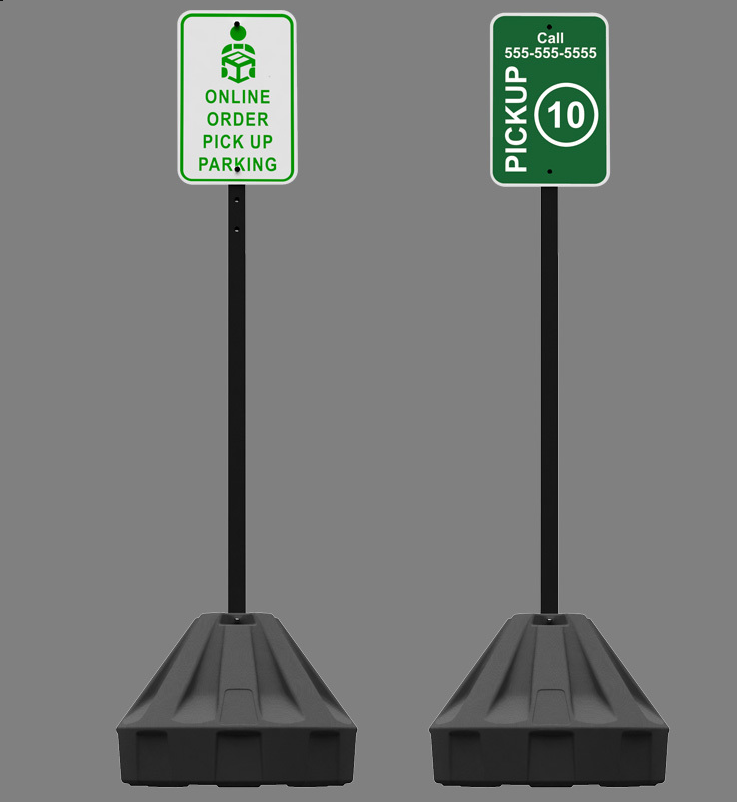 Roll-A-Post 18" Portable Post Sign Stand